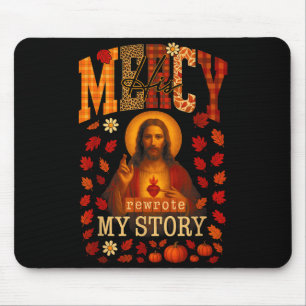 Hugvyn Fall His Mercy Rewrote My Story Christian J Mouse Pad