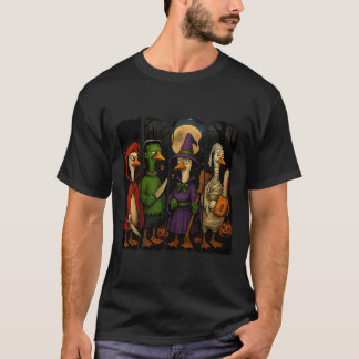 Hugvyn Halloween Goose Horror Spooky Ghost Goose M T-Shirt