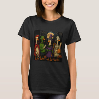 Hugvyn Halloween Goose Horror Spooky Ghost Goose M T-Shirt