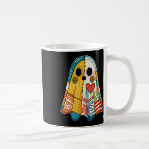 Hugvyn Halloween Patchwork Ghost Spooky Quilt Ghos Coffee Mug