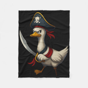 Hugvyn Halloween Pirate Goose Spooky Goose Costume Fleece Blanket