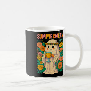 Hugvyn Halloween Summerween Retro Ghost Beach Spoo Coffee Mug
