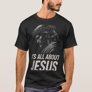 Hugvyn Its All About Jesus Christian Faith Patriot T-Shirt