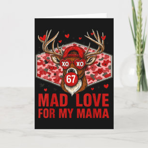 Hugvyn Mad Love For Mama 67 Deer Hunting Valentine Card