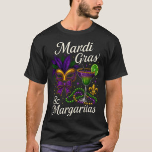 Hugvyn Mardi Gras And Margaritas Louisiana New Orl T-Shirt