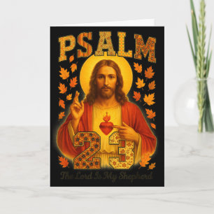 Hugvyn Psalm 23 The Lord Is My Shepherd Faith Fall Card