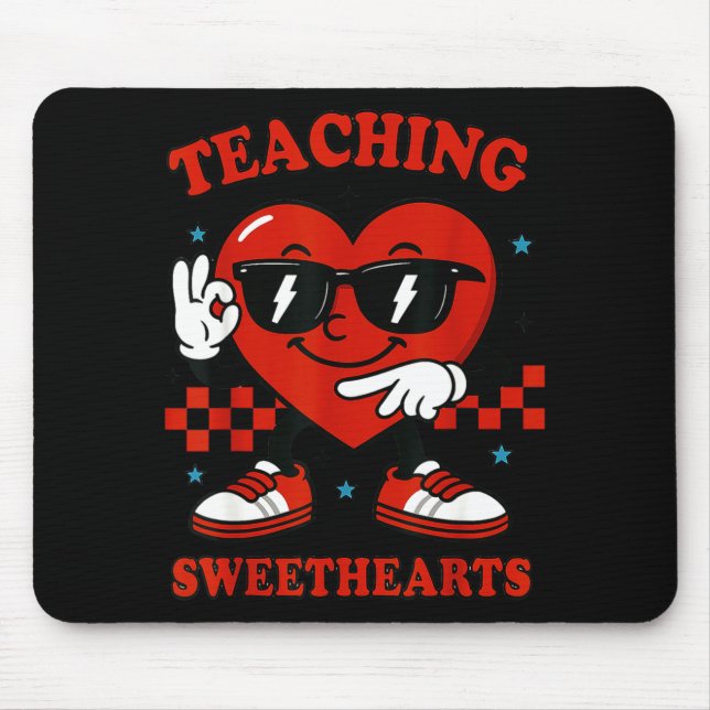 Hugvyn Six Seven Heart 6 7 Teaching Sweethearts Va Mouse Pad (Front)