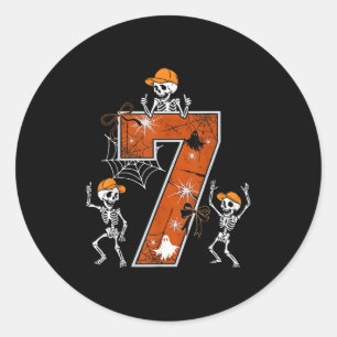 Hugvyn Six Seven Meme 6 7 Halloween Costume Dancin Classic Round Sticker
