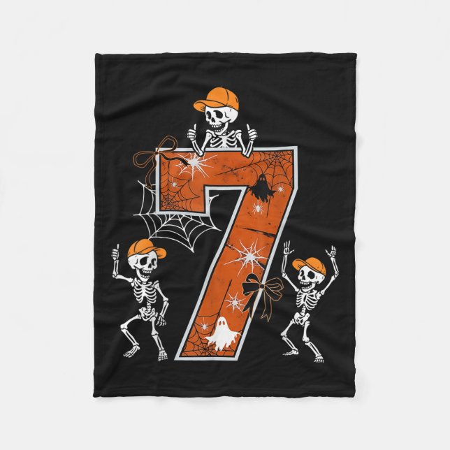 Hugvyn Six Seven Meme 6 7 Halloween Costume Dancin Fleece Blanket (Front)