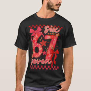 Hugvyn Six Seven Valentine 6 7 Meme Chequered Coqu T-Shirt