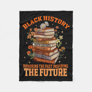 Hugvyn Teacher Black History Month Past Inspiring Fleece Blanket
