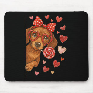 Hugvyn Valentine Dachshund Mama Cute Puppy Dog Mom Mouse Pad