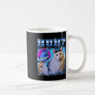 Huh Cat Funny Cat Meme Weird Cat Bootleg  Coffee Mug