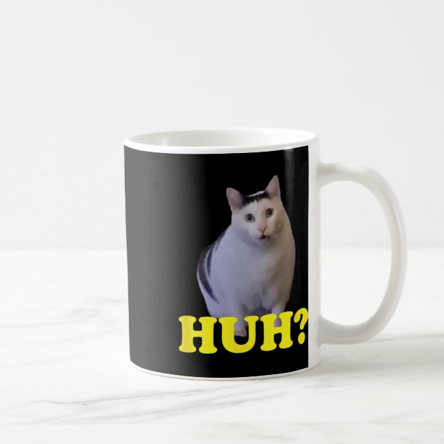 Huh Funny Saying Sarcastic Novelty Tee That Says C Coffee Mug (Right)