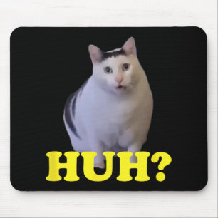 Huh Funny Saying Sarcastic Novelty Tee That Says C Mouse Pad