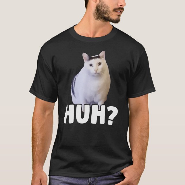 Huh Meme Cat T-Shirt (Front)