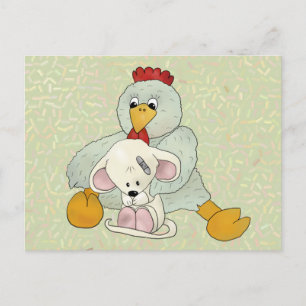 Huhn und Maus Postcard