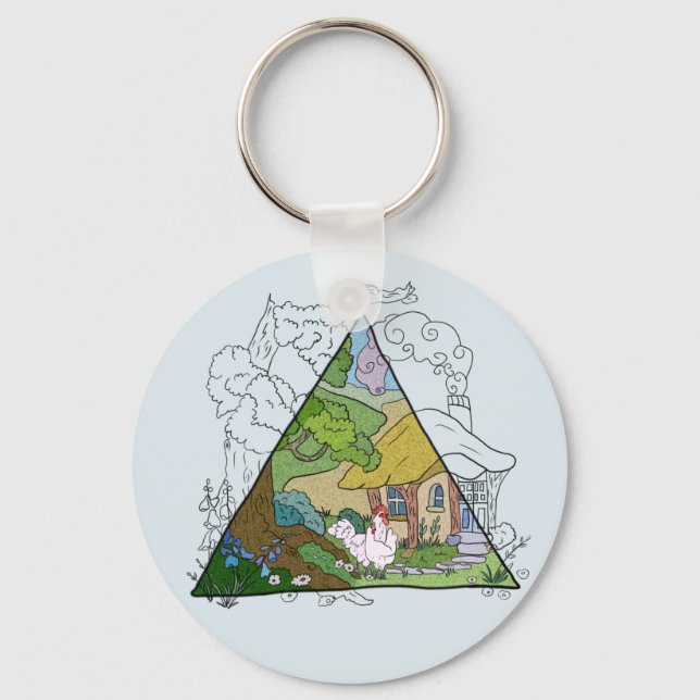 Hühnerhaus Key Ring (Front)