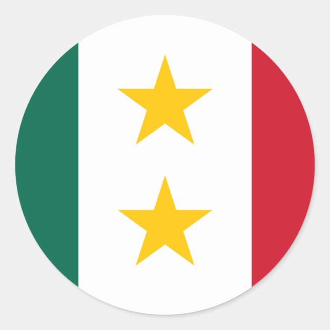 huila y Tejas, Mexico Classic Round Sticker (Front)