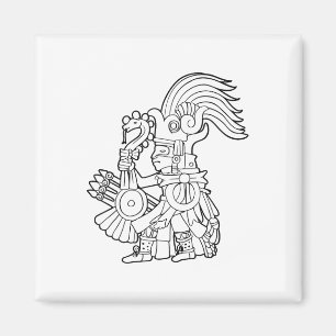 Huitzilopochtli Aztec God Aztec Mythology Mayan Su Magnet