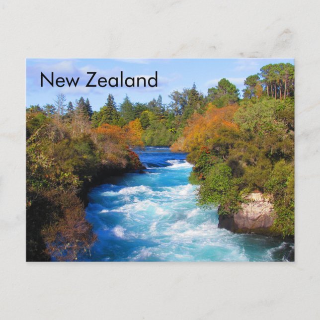 Huka Falls, New Zealand Postcard (Front)