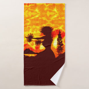 Hula Dancer Bath Towel