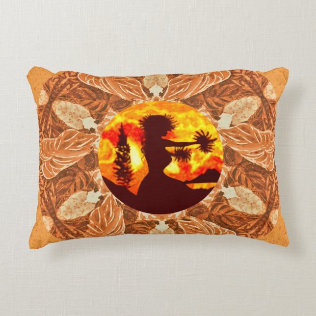 Hula Dancer  Decorative Cushion (Front)