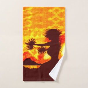 Hula Dancer Hand Towel