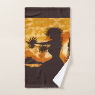 Hula Dancer Hand Towel
