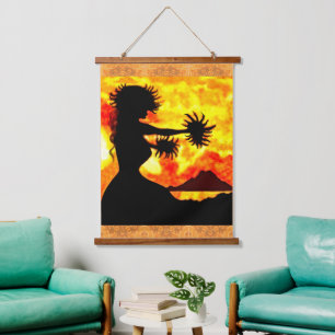 Hula Dancer Hanging Tapestry