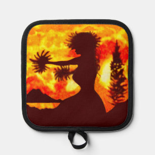 Hula Dancer Pot Holder