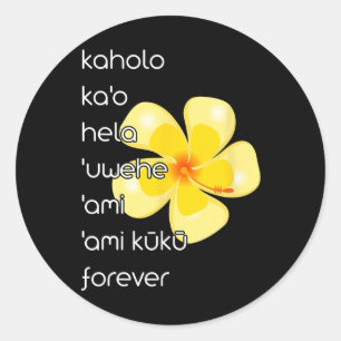 Hula Dancer Shirt Hula Dancing Steps  Classic Round Sticker
