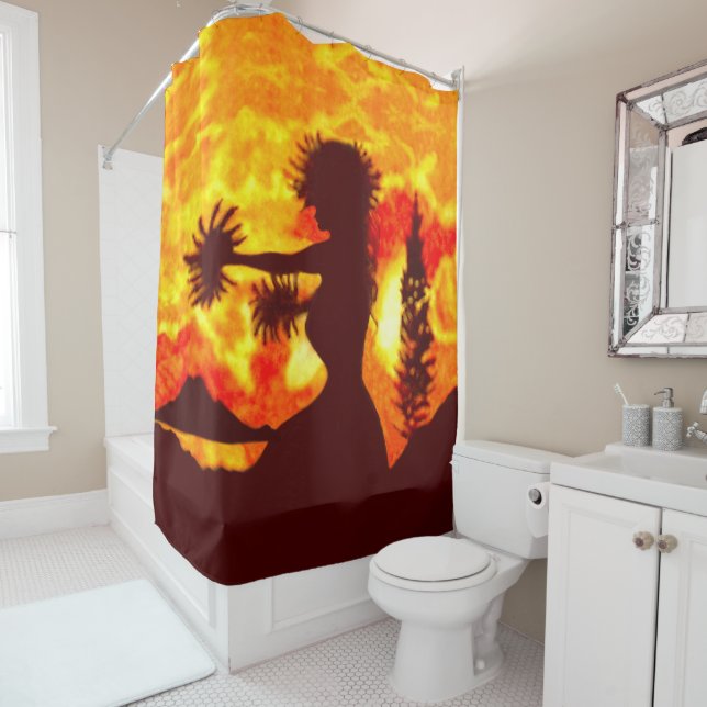 Hula Dancer  Shower Curtain (In Situ)