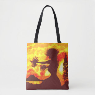 Hula Dancer Tote Bag