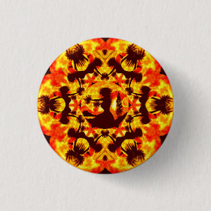 Hula Dancers 3 Cm Round Badge