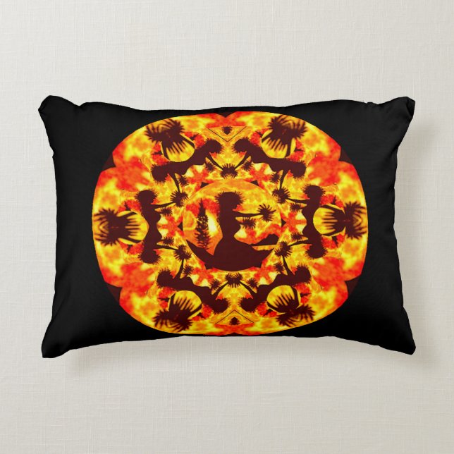 Hula Dancers Decorative Cushion (Front)