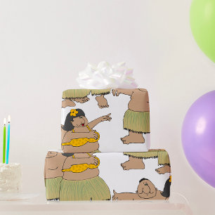 Hula Dancers Wrapping Paper