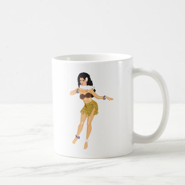 Hula Girl Coffee Mug (Right)