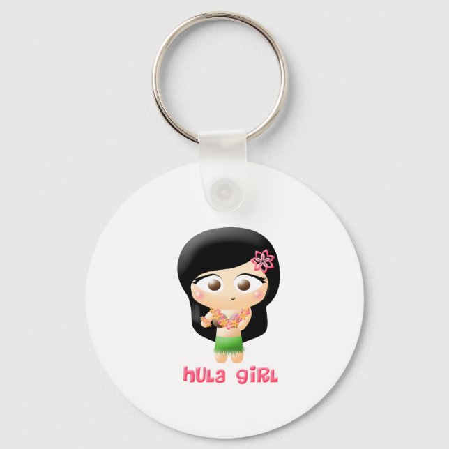 Hula Girl Key Ring (Front)