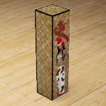 Hula Girl Mele Kalikimaka Christmas Wine Gift Box<br><div class="desc">By,  DemolitionMan For Moon Art and Designs. Customisable to fit your needs. (Mele Kalikimaka means Merry Christmas Hawaiian)</div>