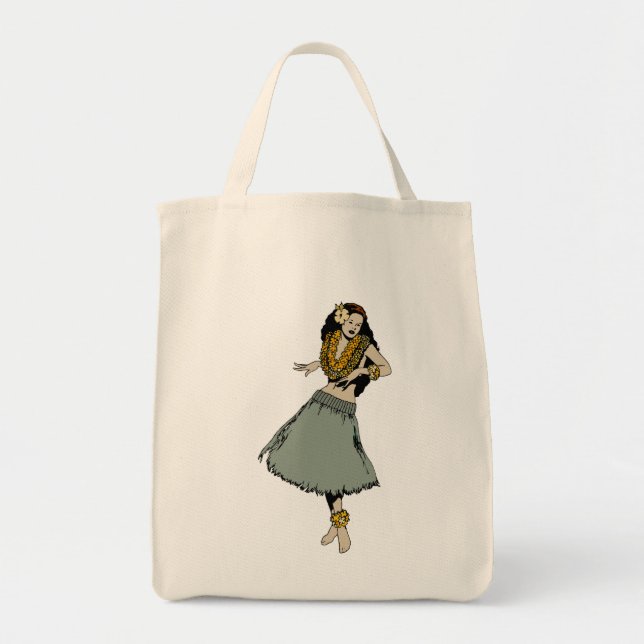Hula Girl Tote Bag (Front)