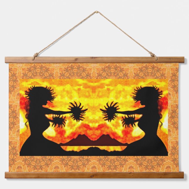 Hula Girls  Hanging Tapestry (Front)