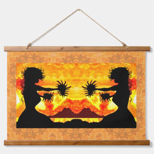 Hula Girls Hanging Tapestry