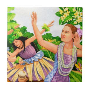 Hula Halau Ceramic Tile