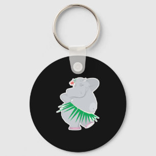 hula hippo key ring