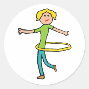 Hula Hoop Classic Round Sticker
