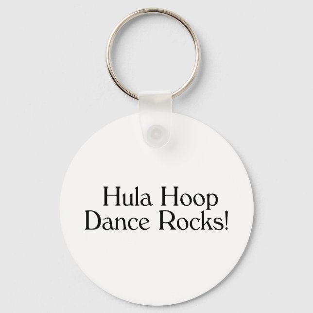 Hula Hoop Dance Rocks Key Ring (Front)