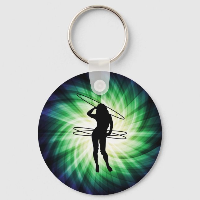 Hula Hoop Girl; Cool Key Ring (Front)