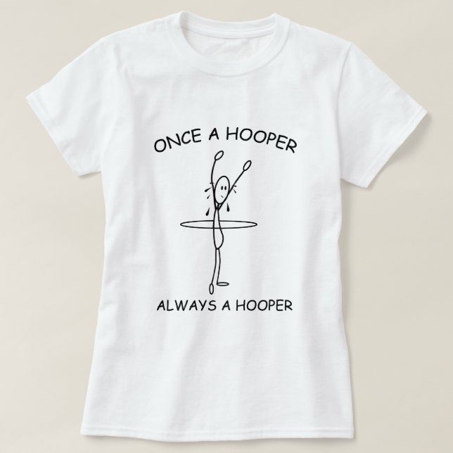 Hula Hoop Hooper Funny T-shirt (Design Front)