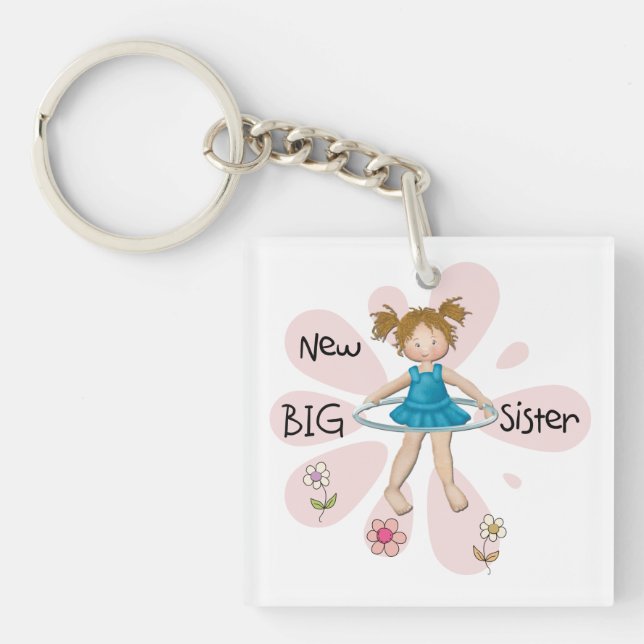 Hula Hoop New Big Sister Key Ring (Front)